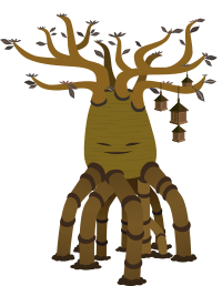 Firebog Background Bottletree Face