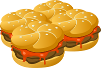 Food Hearty Groddle Sammich