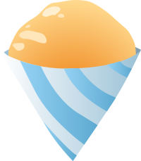 Food Sno Cone Orange