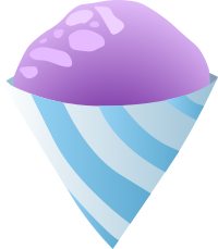 Food Sno Cone Purple