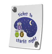 Misc Paradise Ticket Starlit Night