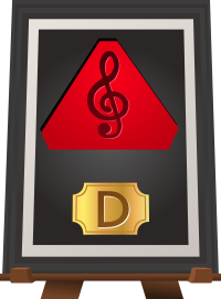 Trophy Music D Red