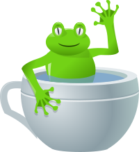 unexpected frog in my tea