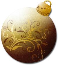 Gold Glass Ornament 1