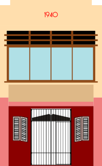 Minimalist/Streamline Moderne Art Deco Shoplot