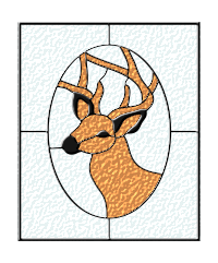 Deer Stained Glass Filtered