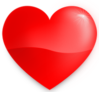 glossy heart