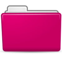 Pink Folder Icon