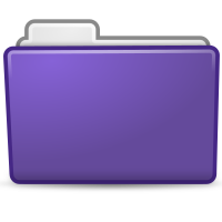 Violet Folder Icon