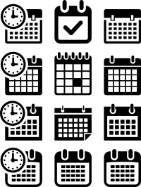 Calendar icon pack