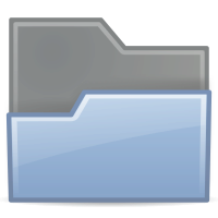 Folder drag accept blue