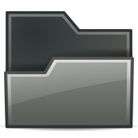 folder open black