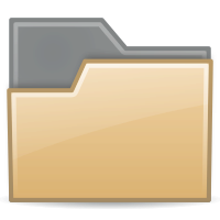 folder brown semitransparent