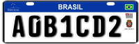 Mercosul Plate