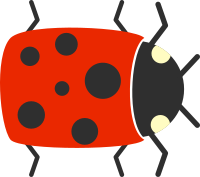 Simple Cartoon Ladybug
