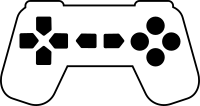 Game Controller Outline White 2
