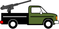 Technical, modified from pickup truck