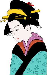 Woman in Kimono Simpler