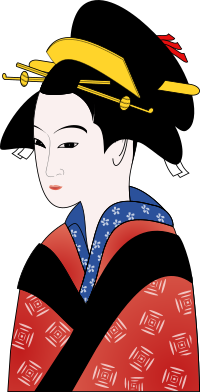 Woman in Kimono Simpler