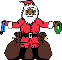 Santa Giving Presents
