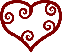 Valentine Red Maori Heart