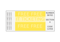 ticket without fonts