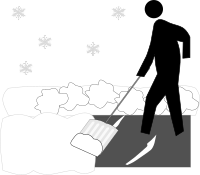 Pedestrian Shoveling