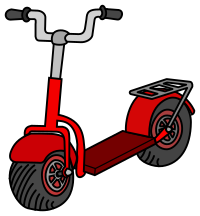 Kick scooter - coloured