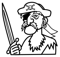 pirate - lineart