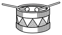 drum - lineart