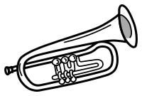 trumpet - lineart