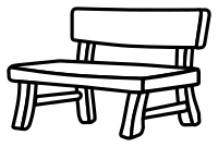 bench - lineart