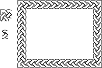 3-plait border rectangle