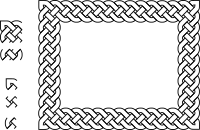 4-plait border rectangle
