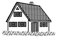 house - lineart