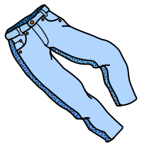 trousers - coloured