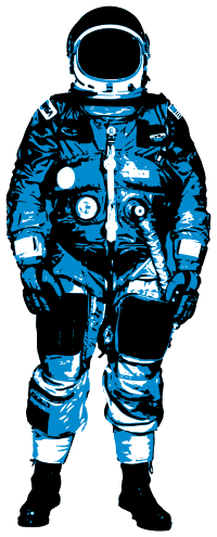 Astronaut, blue