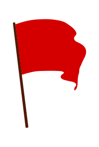 Waving Red Flag