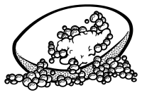 soap bar - lineart