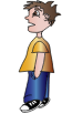 boy looking