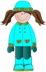 Girl in the winter