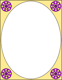 Oval frame colour