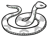 snake - lineart