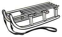 sledge - lineart