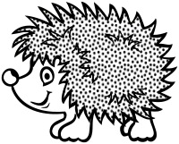 hedgehog - lineart