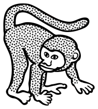 monkey - lineart