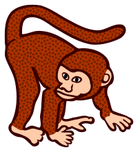 monkey - coloured