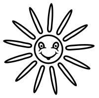 sun - lineart
