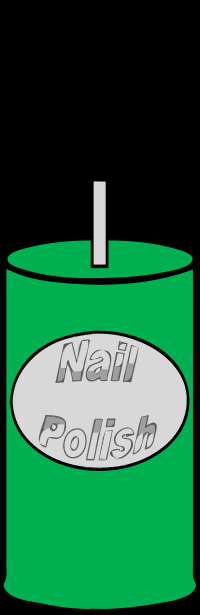 green nail polish