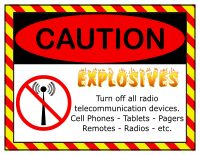 Caution Explosives
